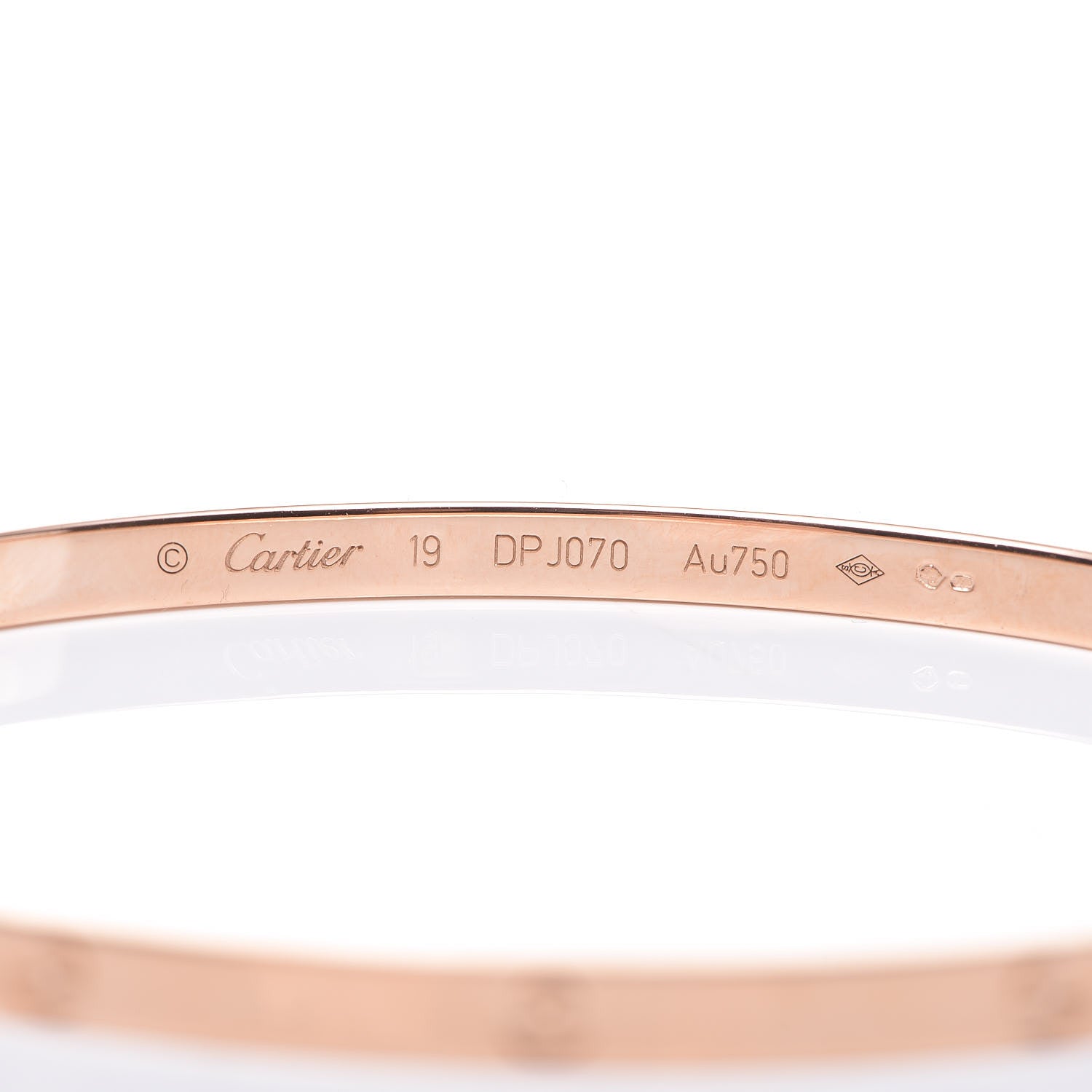 Cartier 18K Pink Gold Small LOVE Bracelet 19 4 of 5