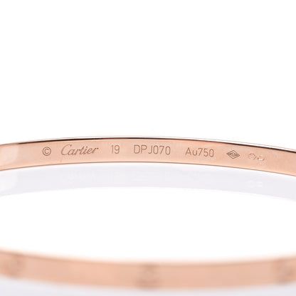 Cartier 18K Pink Gold Small LOVE Bracelet 19 4 of 5