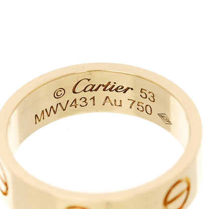 Cartier 18K Yellow Gold 5.5mm LOVE Ring 53 6.5 4 of 5