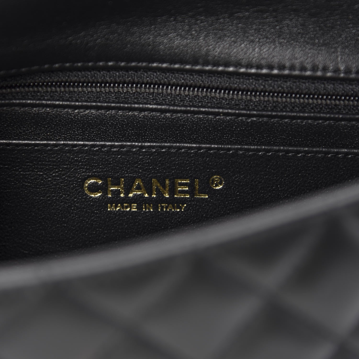 Chanel Lambskin Quilted Mini Rectangular Flap Black 9 of 11