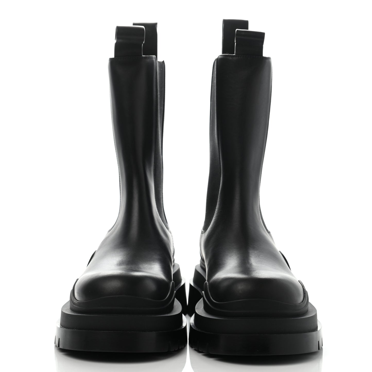 Calfskin Mens The Tire Chelsea Boots 43 Black