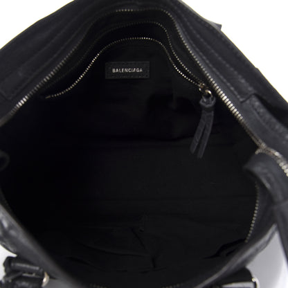 Balenciaga Agneau Classic Silver Hardware S City Black Gris Fossile 6 of 12