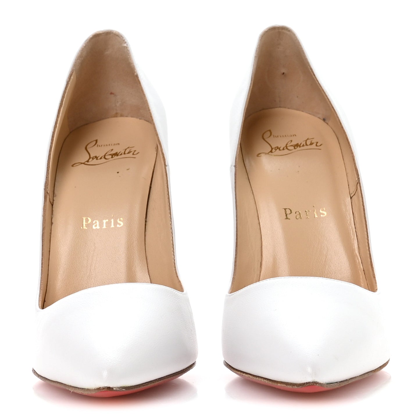 Shiny Nappa Pigalle Follies 100 Pumps 36 White