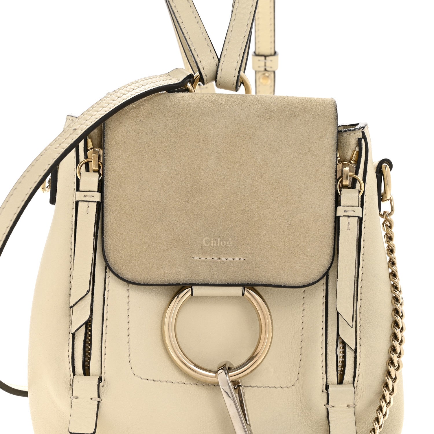 chloe faye mini backpack off white Chloe Suede Calfskin Mini Faye Backpack Off White 1775517 – FASHIONPHILE