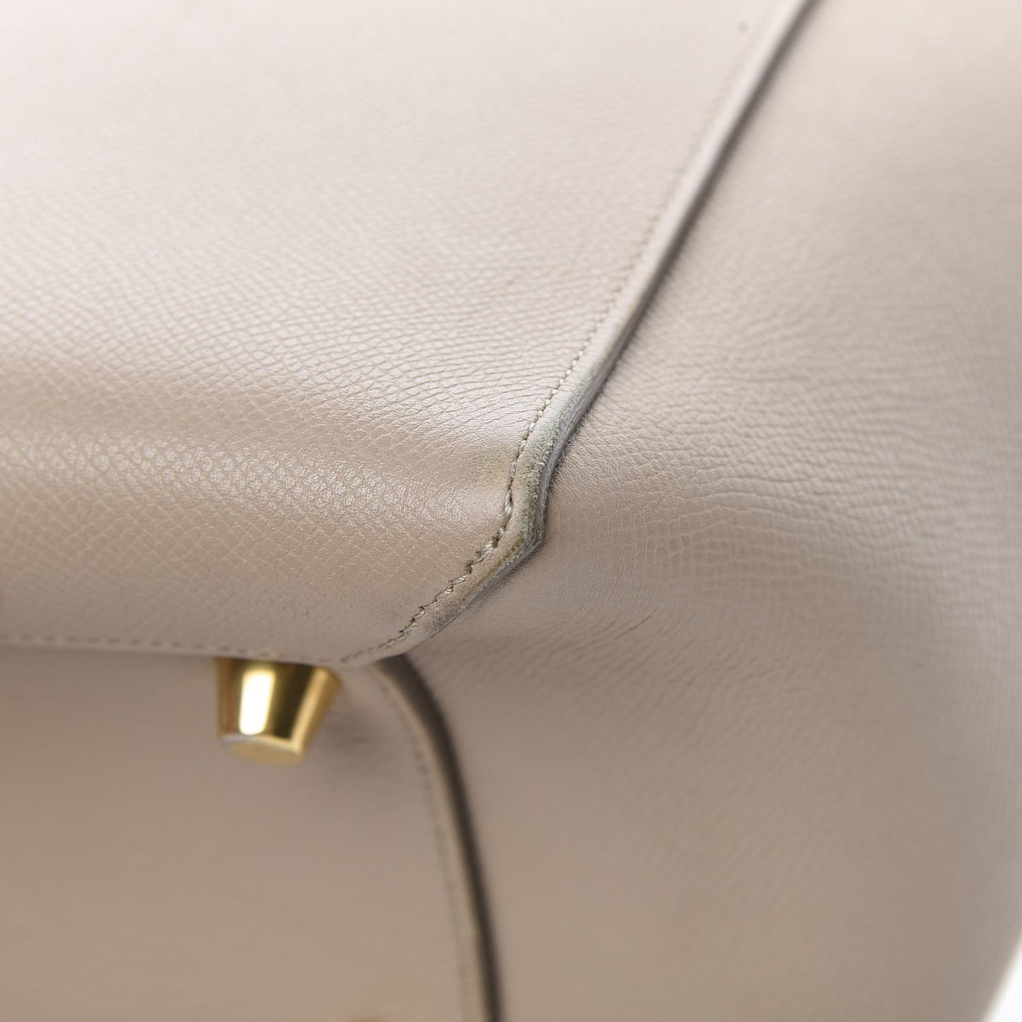 Grained Calfskin Mini Belt Bag Light Taupe