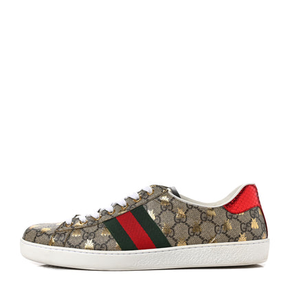 Gucci GG Supreme Monogram Ayers Mens Ace Bee Sneaker 10 1 of 10
