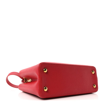 Louis Vuitton Taurillon Capucines PM Scarlet 4 of 9