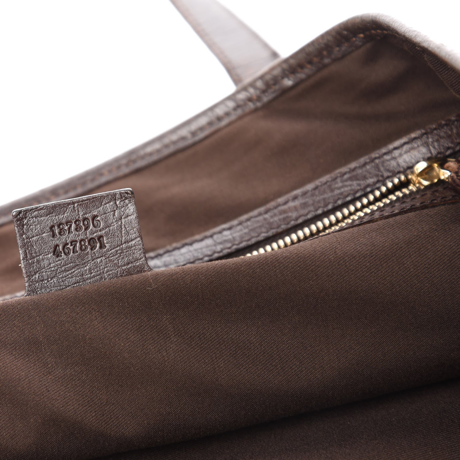 Gucci Monogram Medium Jolicoeur Tote Dark Brown 9 of 11