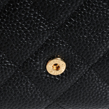 Chanel Caviar Quilted Large Flap Wallet Black 9 of 9