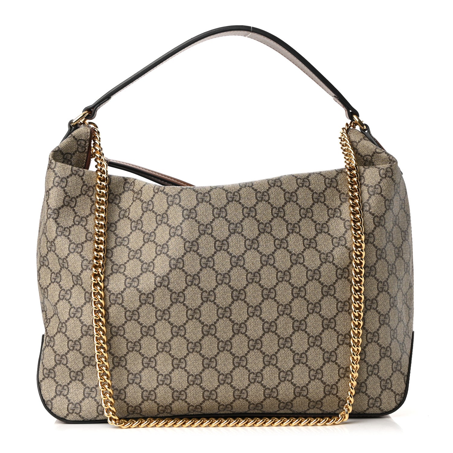 Gucci GG Supreme Monogram Large Linea A Hobo Light Brown 1 of 10