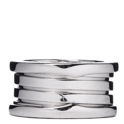 Bulgari 18K White Gold B.Zero1 Four-Band Ring 54 6.75 1 of 5
