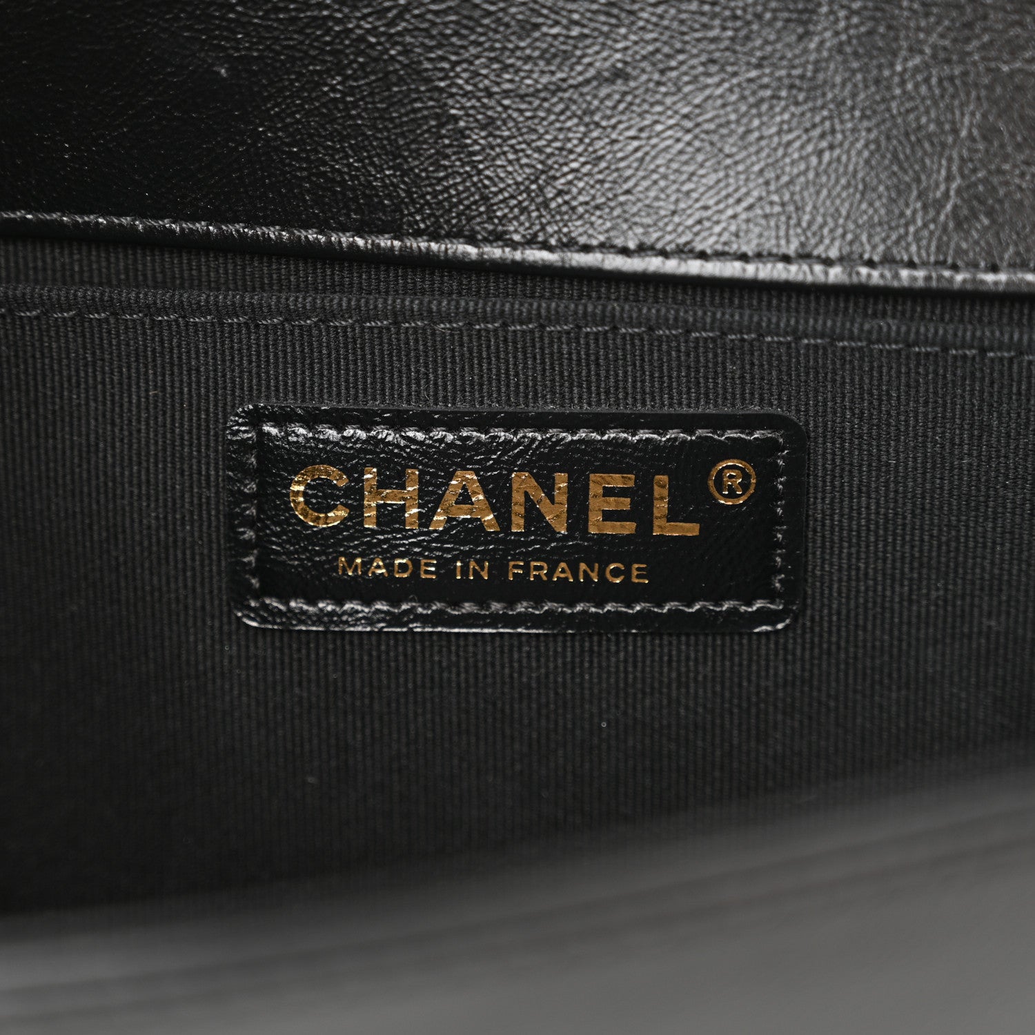 Chanel Metallic Glazed Calfskin Medium Boy Flap Black Gold 6 of 13