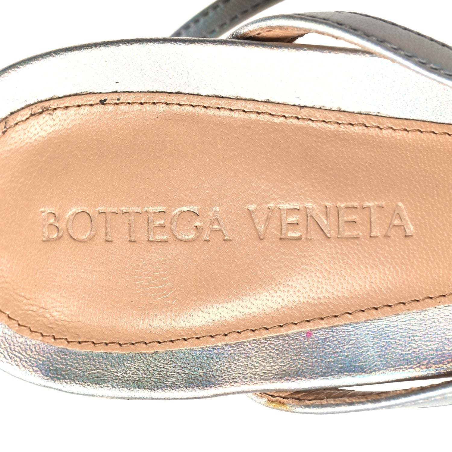 Bottega Veneta Laser Nappa Stretch Multi Strap 90mm Sandals 40 Moon Drop 7 of 9