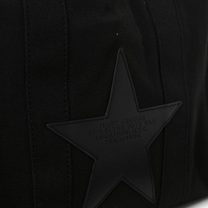Marc Jacobs Canvas Embroidered Medium The Star Tote Bag Black 8 of 11