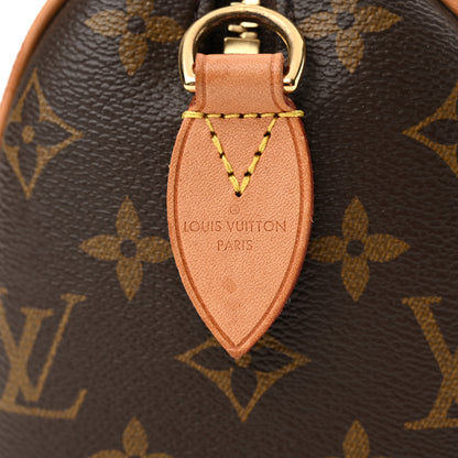 Louis Vuitton Monogram Speedy Bandouliere 20 Black 6 of 11