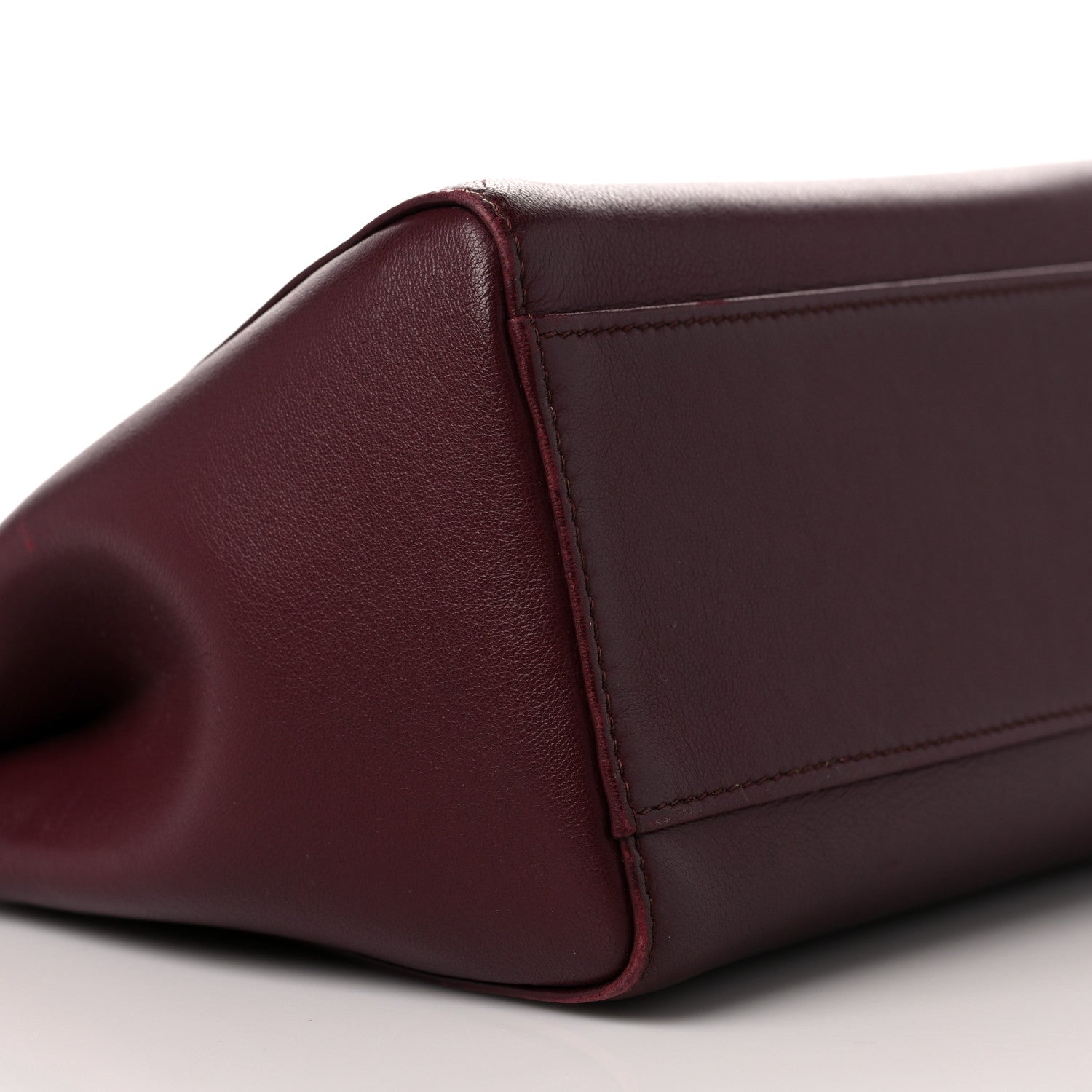 Fendi Nappa Mini Peekaboo Iconic Satchel Bordeaux 8 of 11