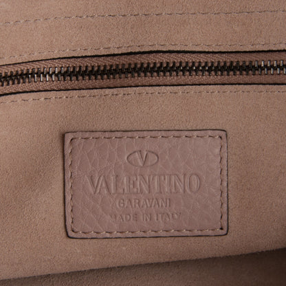 Valentino Garavani Grained Calfskin Medium Rockstud Double Handle Horizontal Tote Poudre 6 of 6