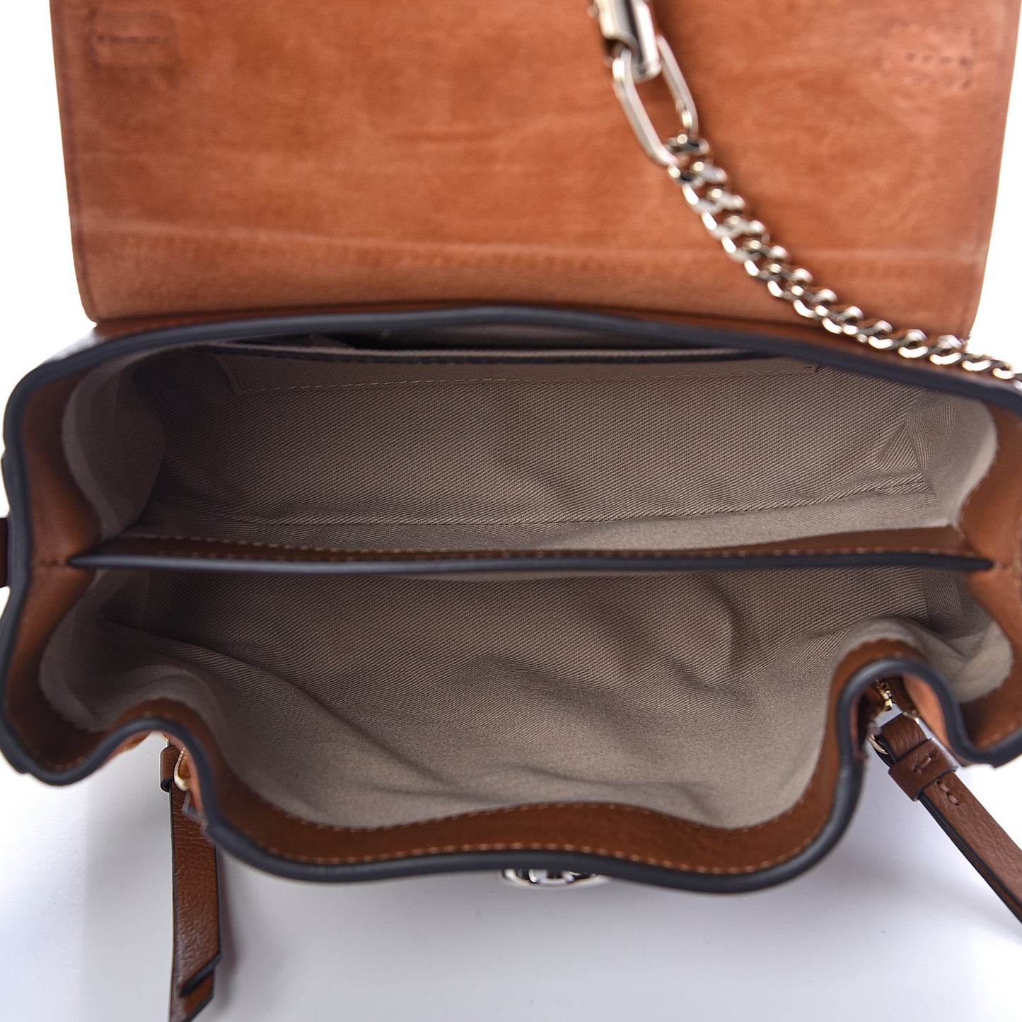 Calfskin Mini Faye Day Shoulder Bag Tan