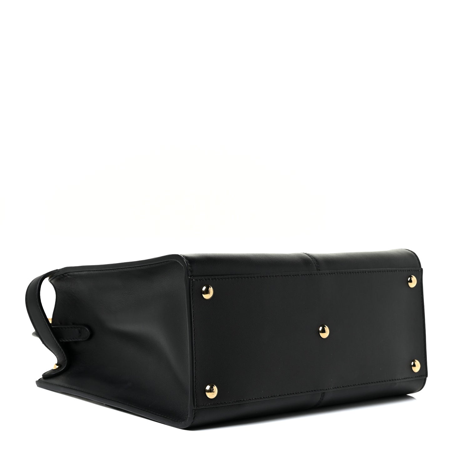 Vitello Seta Glazed Fabric FF 1974 Medium Peekaboo X-Lite Black Mogano Panna