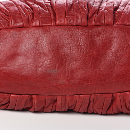 Miu Miu Nappa Matelasse Tote Fuoco 14 of 16