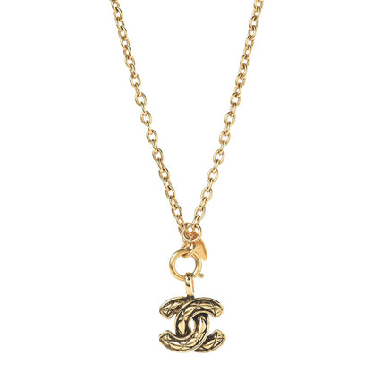 Chanel Quilted CC Long Chain Necklace Gold 1 of 6