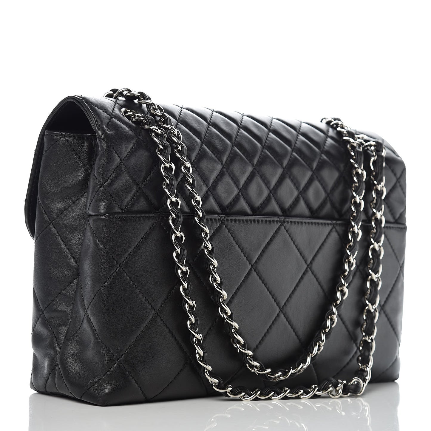 Calfskin Quilted In The Business Flap Bag Black