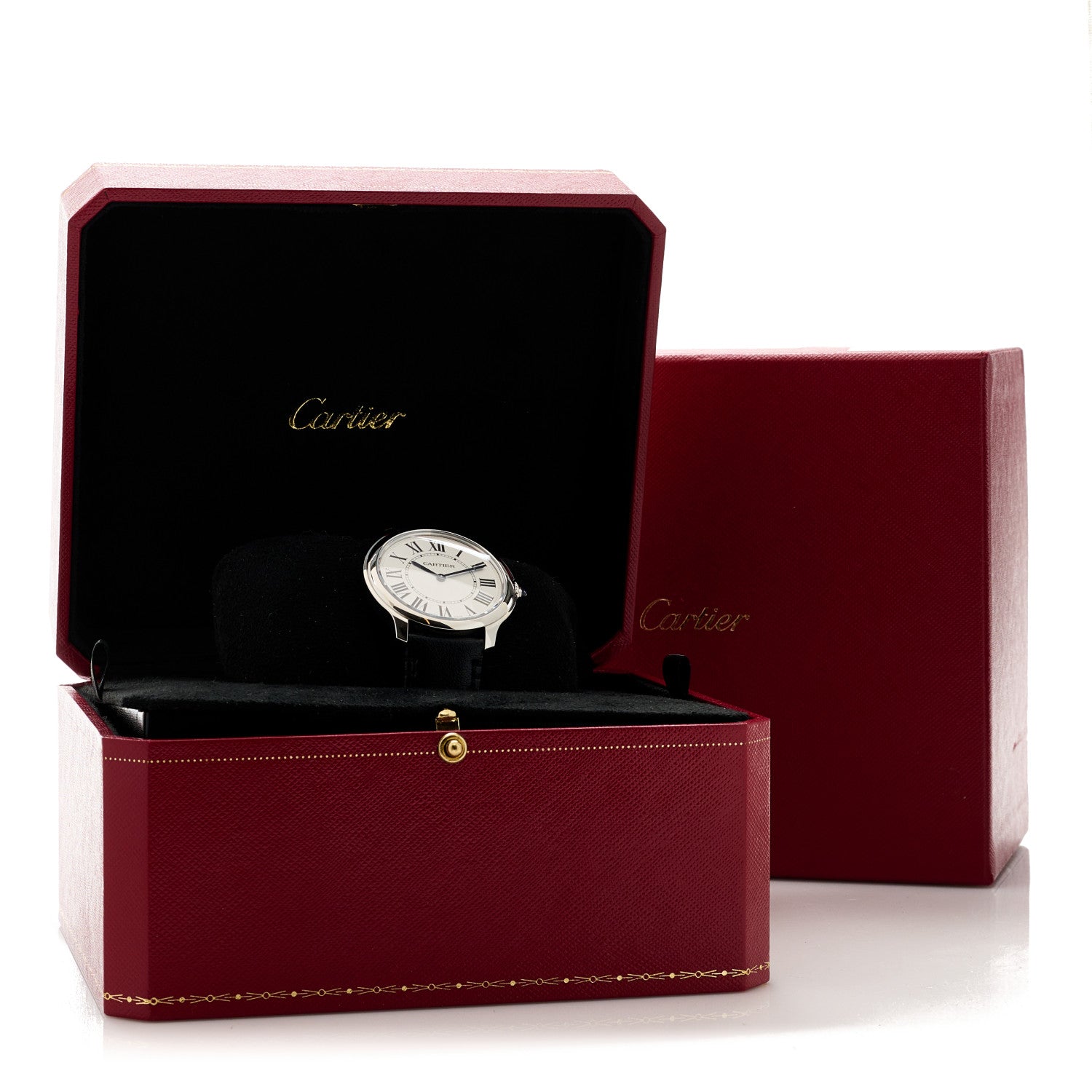 Cartier Stainless Steel Calfskin 36mm Ronde Must de Cartier Quartz Watch 5 of 5