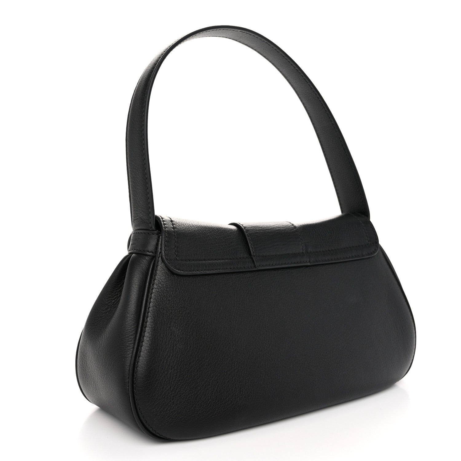 Celine Supple Grained Calfskin Teen Polly Black 3 of 9