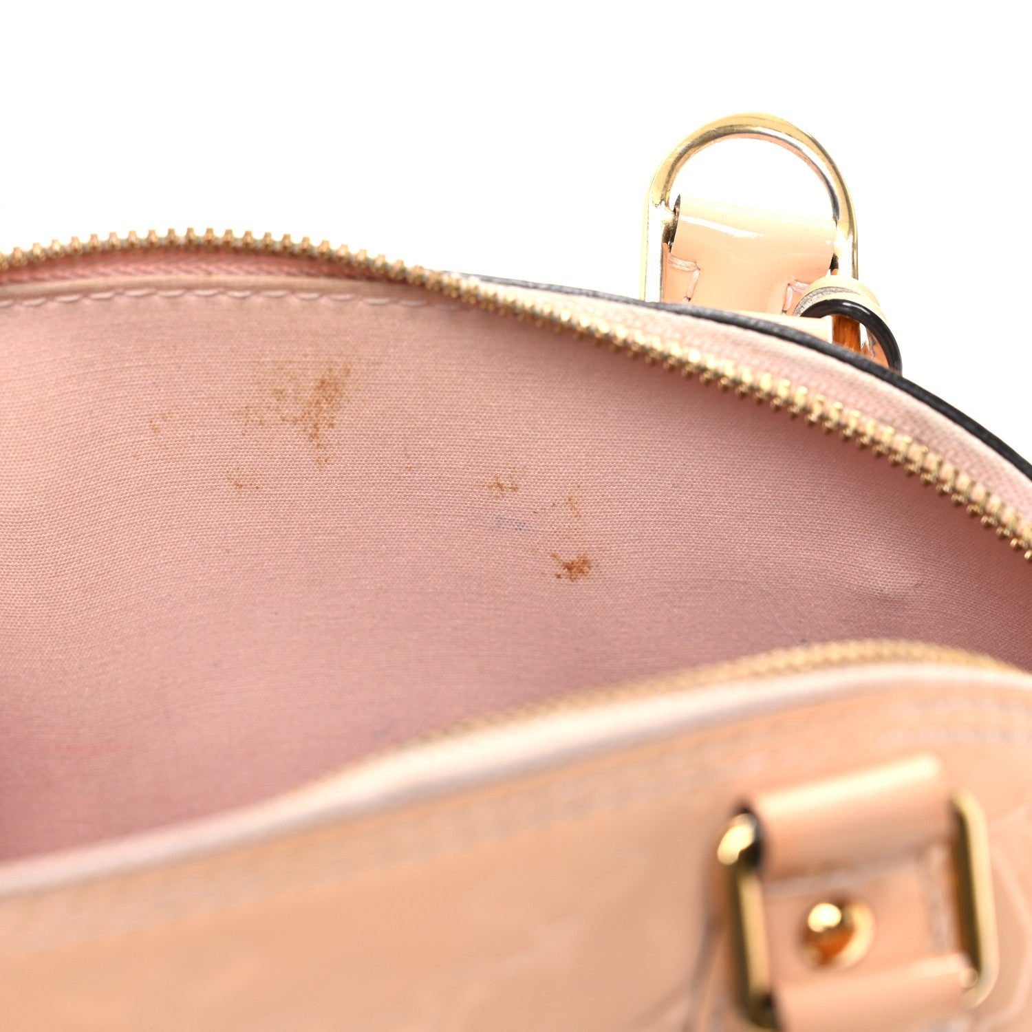Louis Vuitton Vernis Alma BB Rose Ballerine 11 of 15