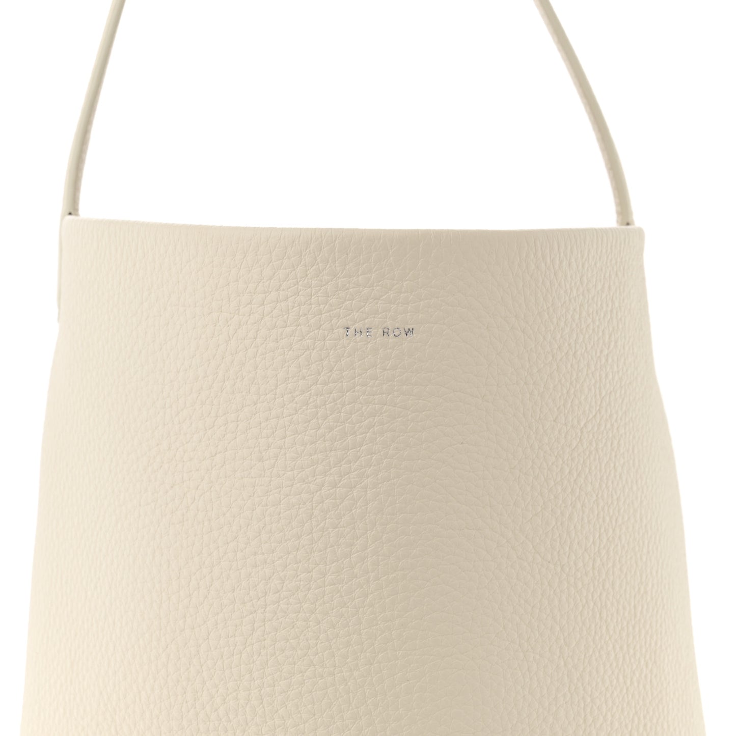 Grained Calfskin Medium N/S Park Tote Ivory