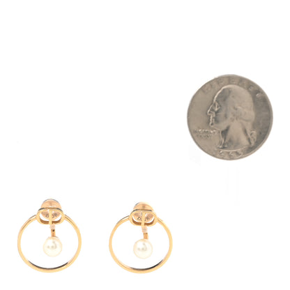 Christian Dior Pearl 30 Montaigne Earrings Gold 2 of 5