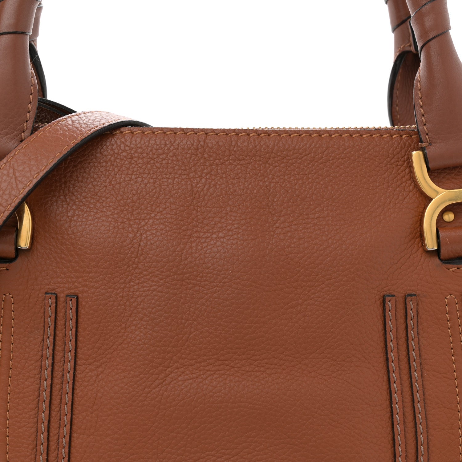 Chloe Calfskin Medium Marcie Satchel Tan 8 of 13