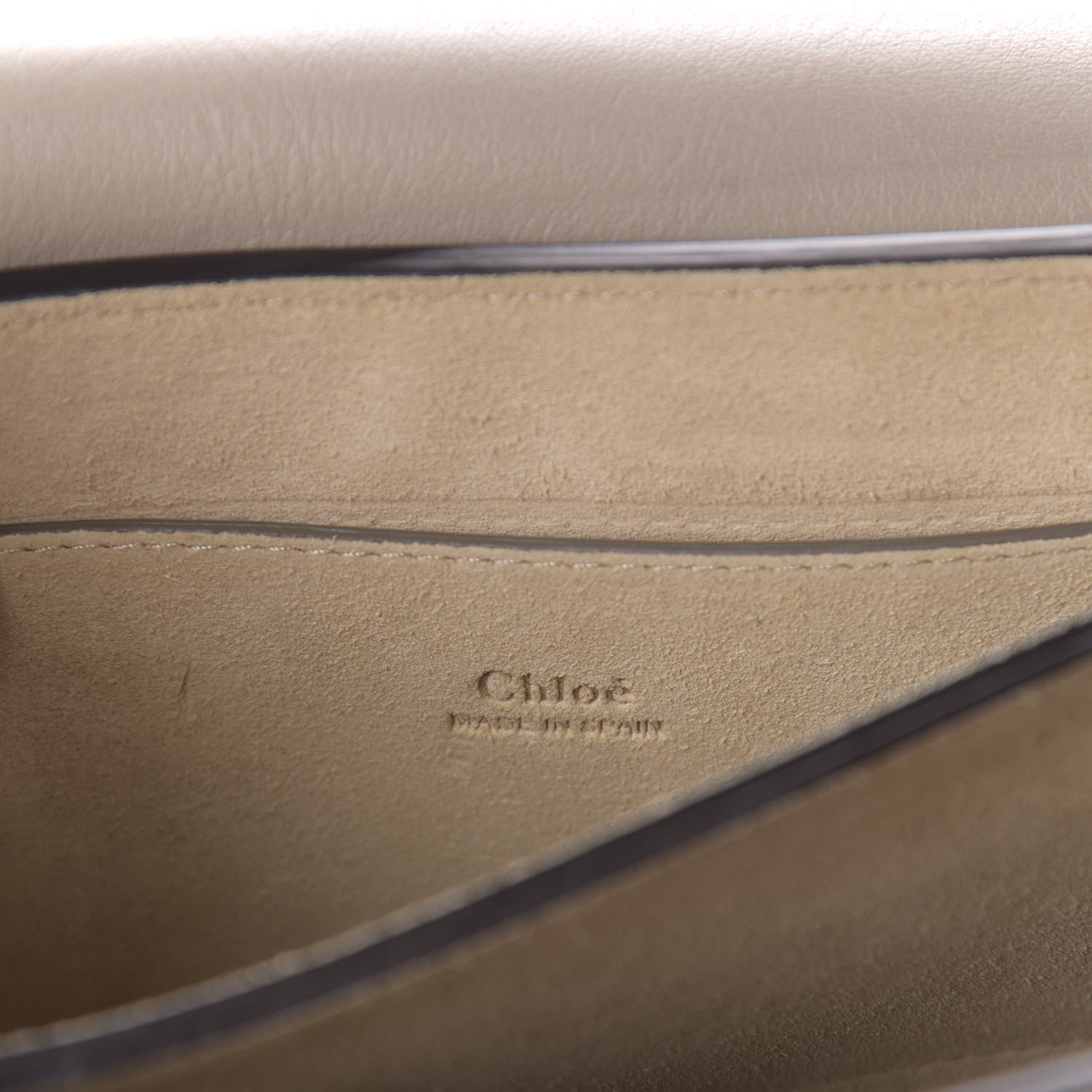 Chloe Suede Calfskin Small Faye Shoulder Bag Motty Grey 8 of 10