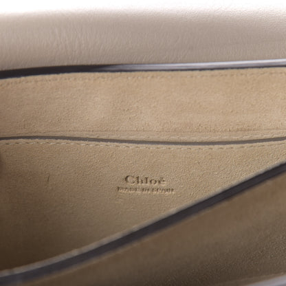 Chloe Suede Calfskin Small Faye Shoulder Bag Motty Grey 8 of 10