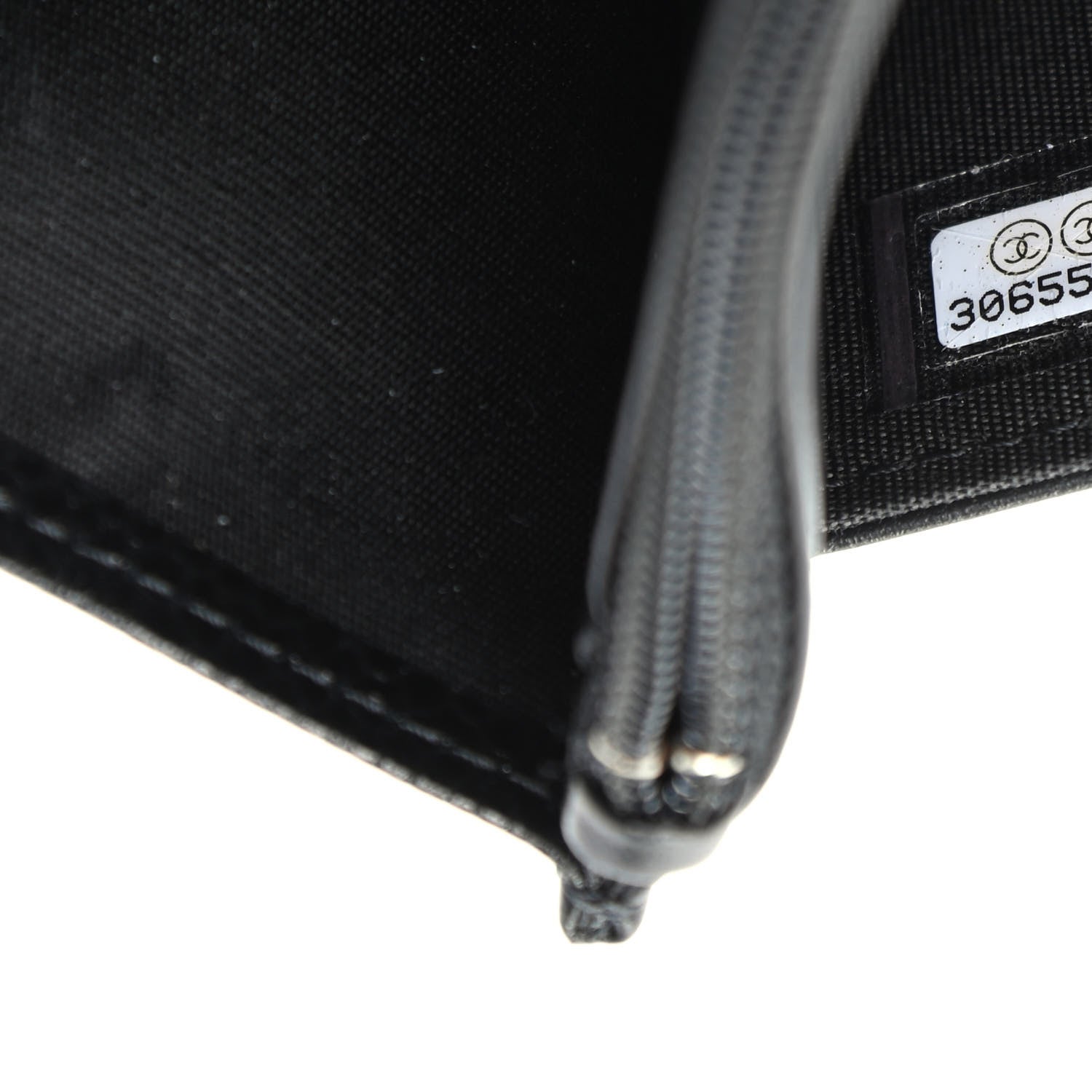 Chanel Caviar Camellia Embossed Wallet On Chain WOC Black 9 of 10