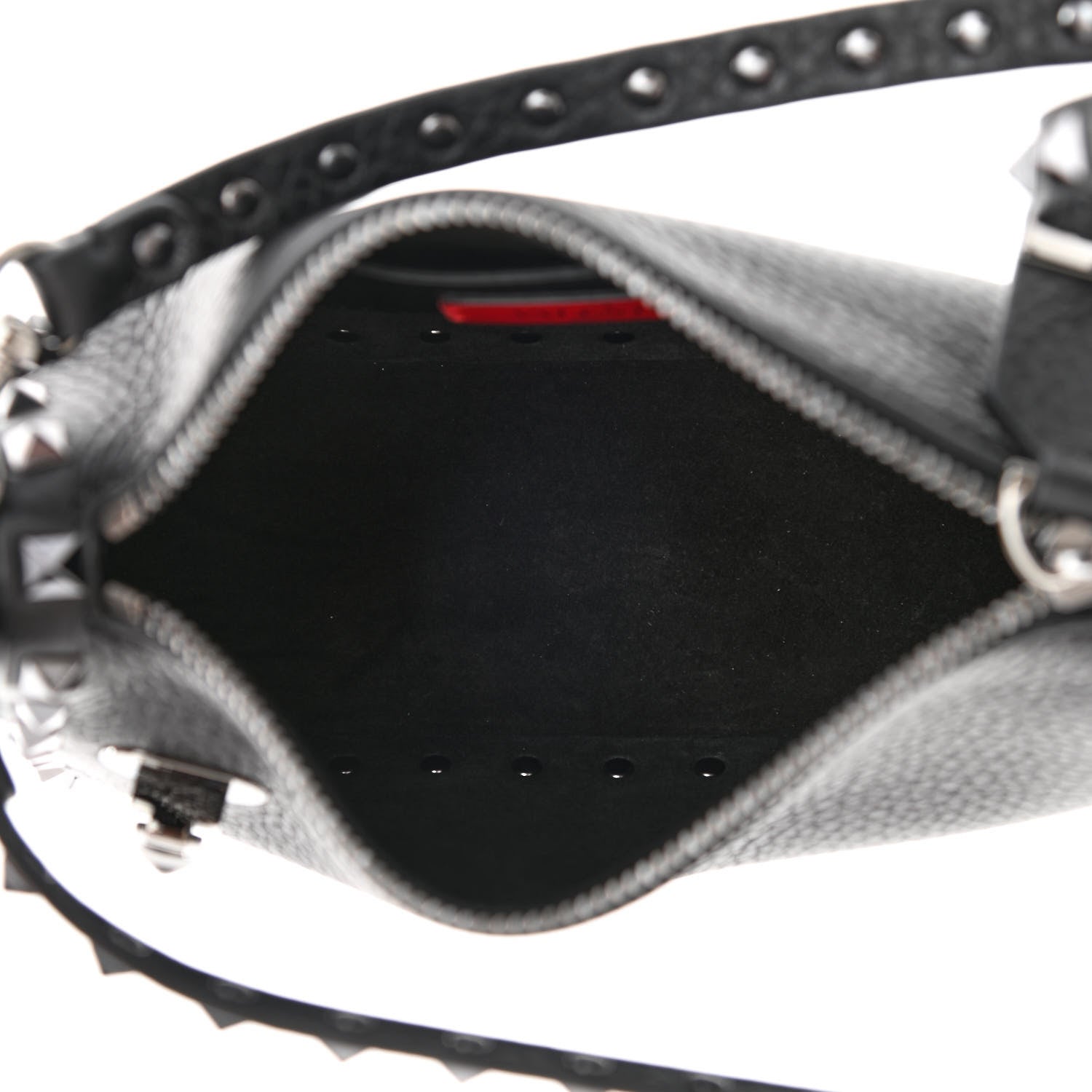 Valentino Garavani Grained Calfskin Small Rockstud Crossbody Bag Black 5 of 10