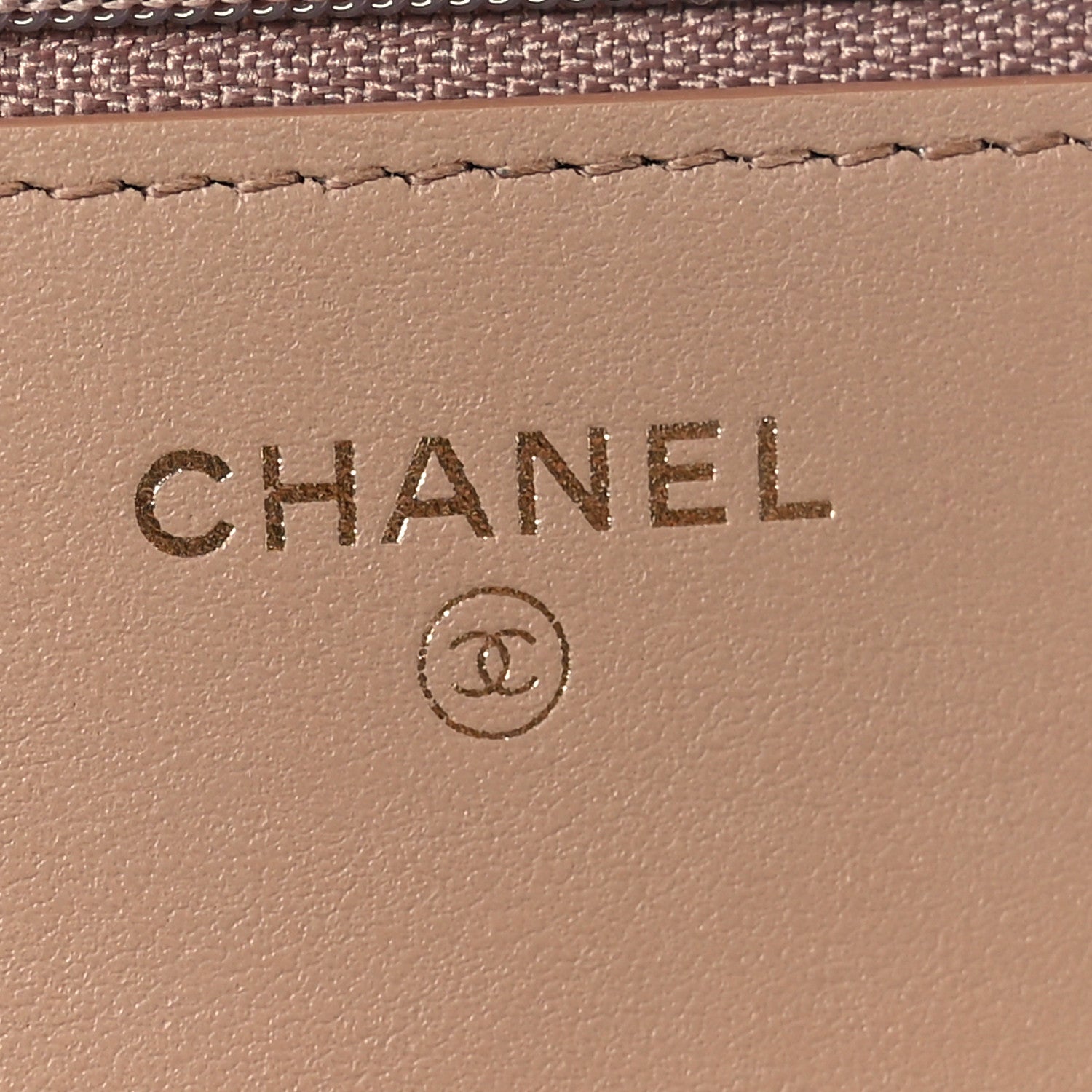 Chanel Caviar Quilted Boy Wallet On Chain WOC Dark Beige 6 of 13