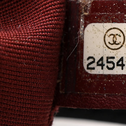 Chanel Bullskin Stitched Bi-Color Medium Shopping Tote Black 6 of 11