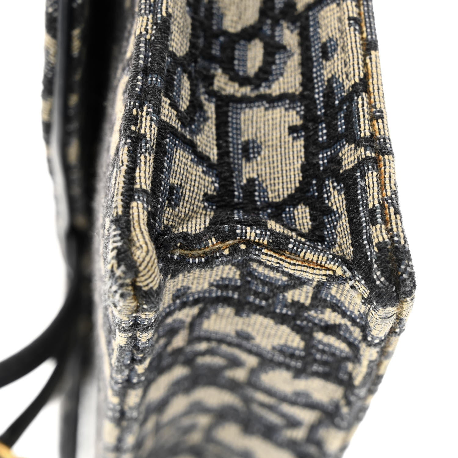 Christian Dior Oblique Saddle Chain Pouch Blue 15 of 17