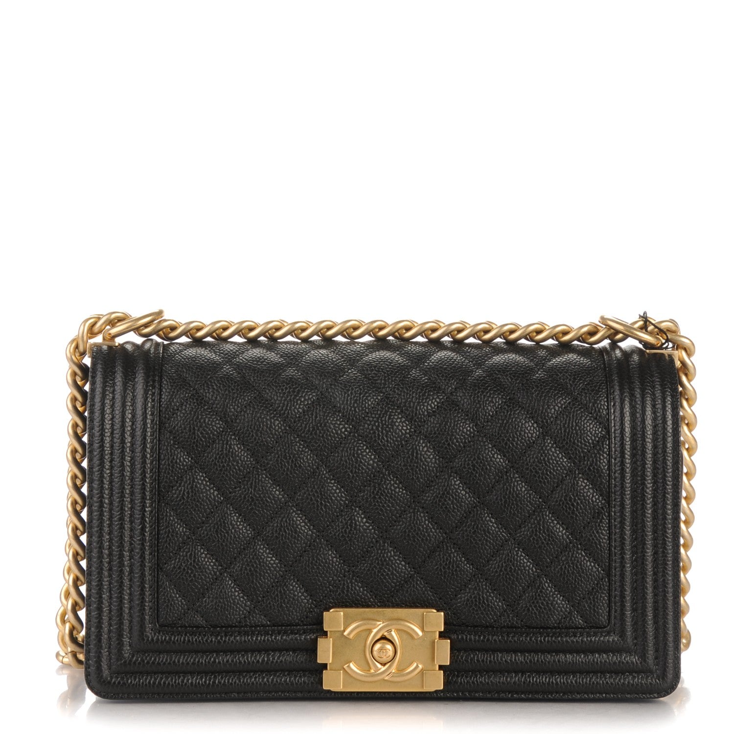 Chanel Caviar Quilted Medium Boy Flap Black 1 of 7
