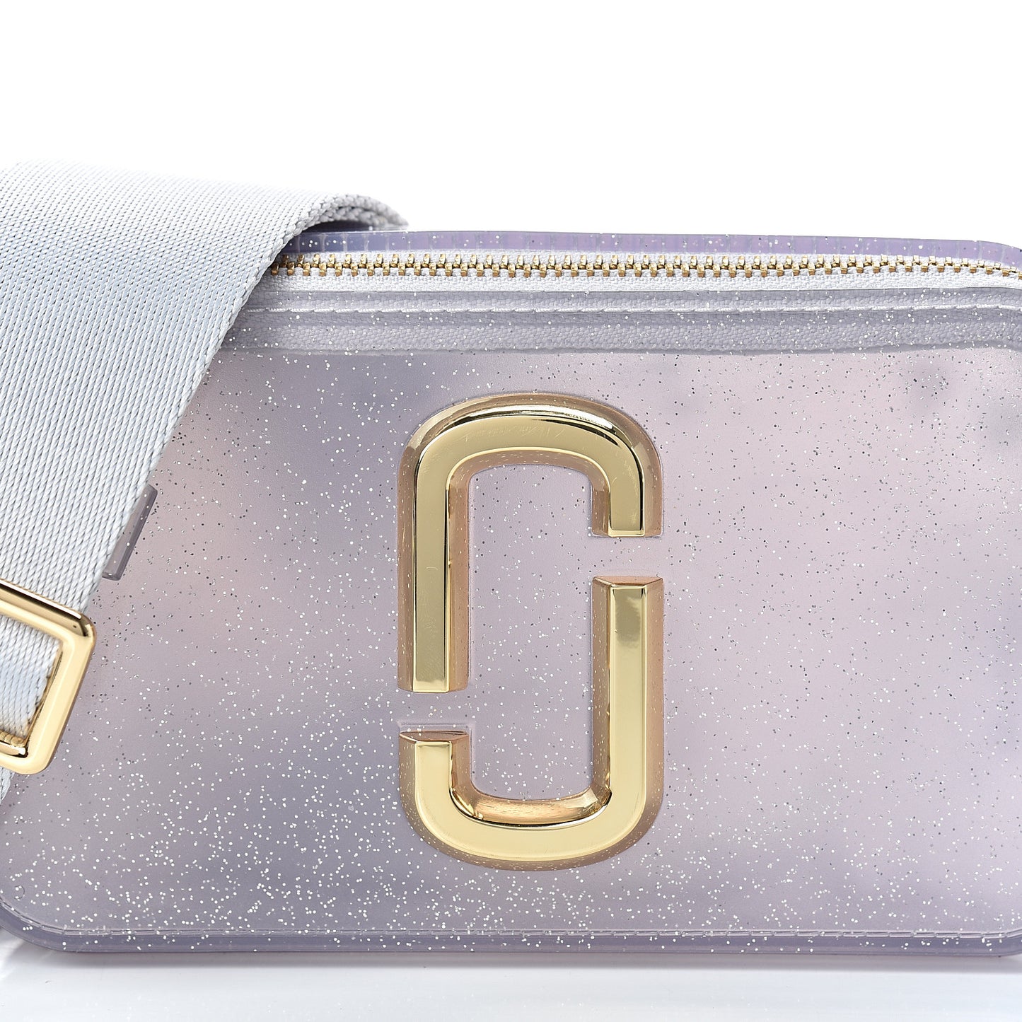 Jelly Glitter Small Snapshot Camera Bag Silver Multi