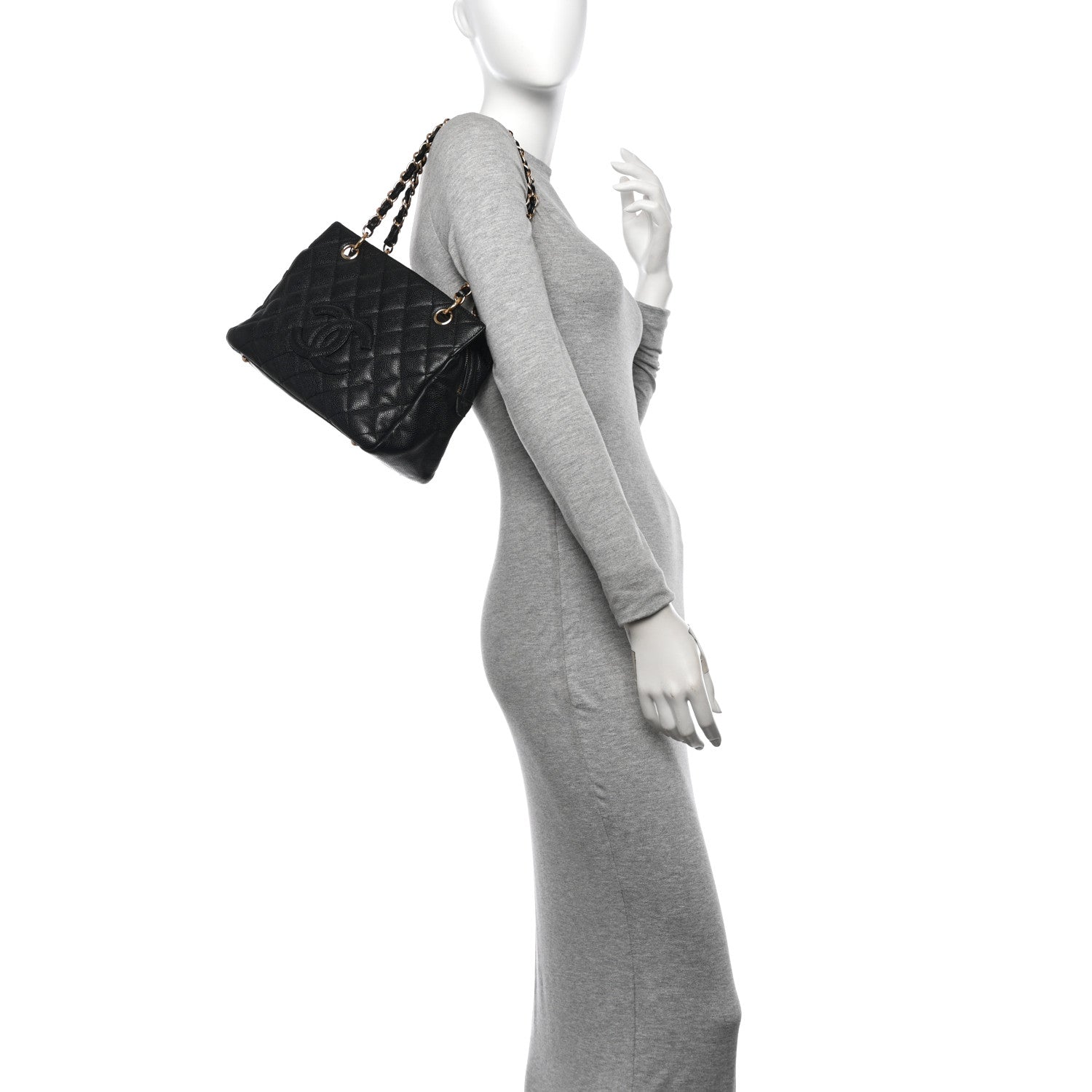 Chanel Caviar Quilted Petit Timeless Tote PTT Black 2 of 11