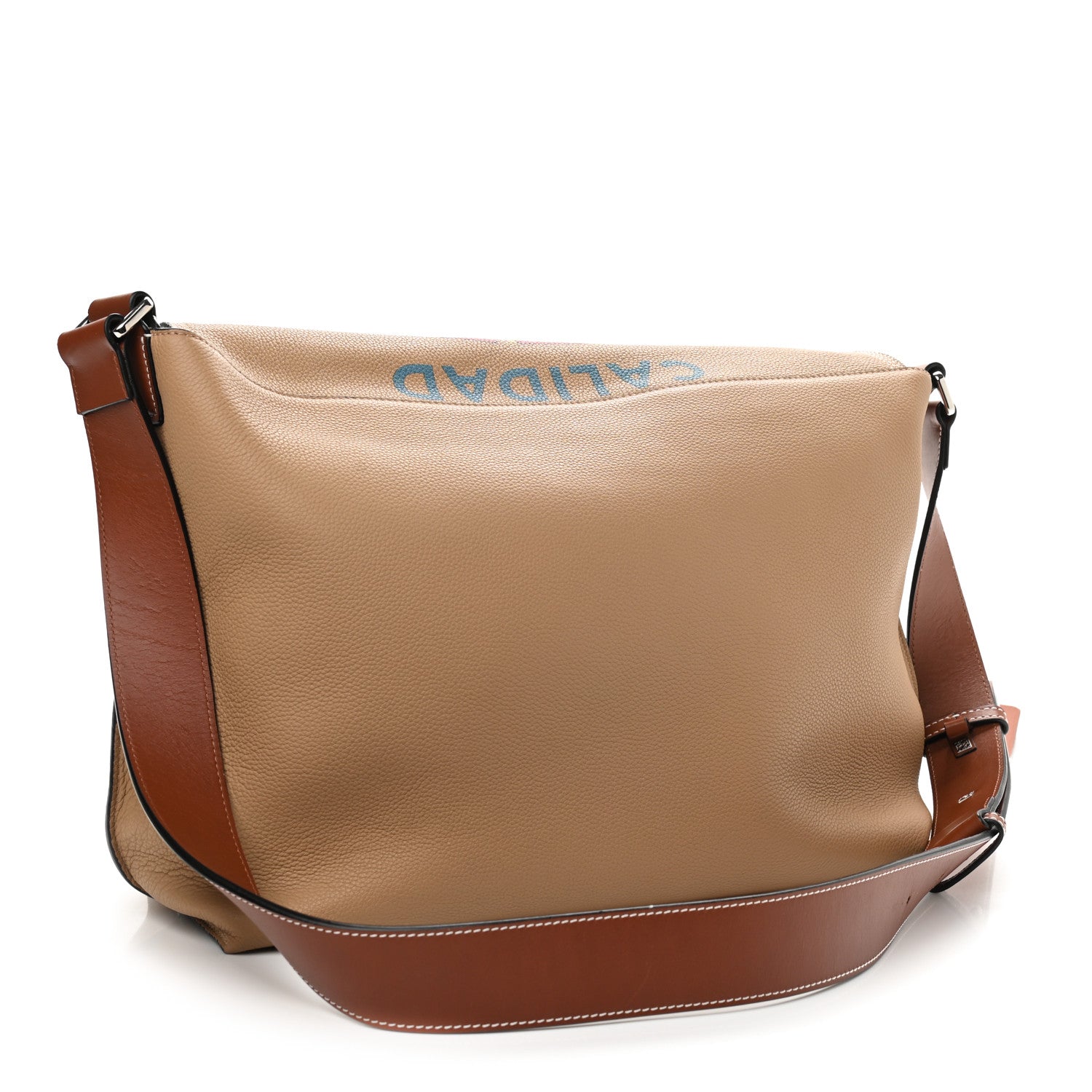 Loewe Grained Calfskin Printed Desert Lion Messenger Bag Tan 2 of 9