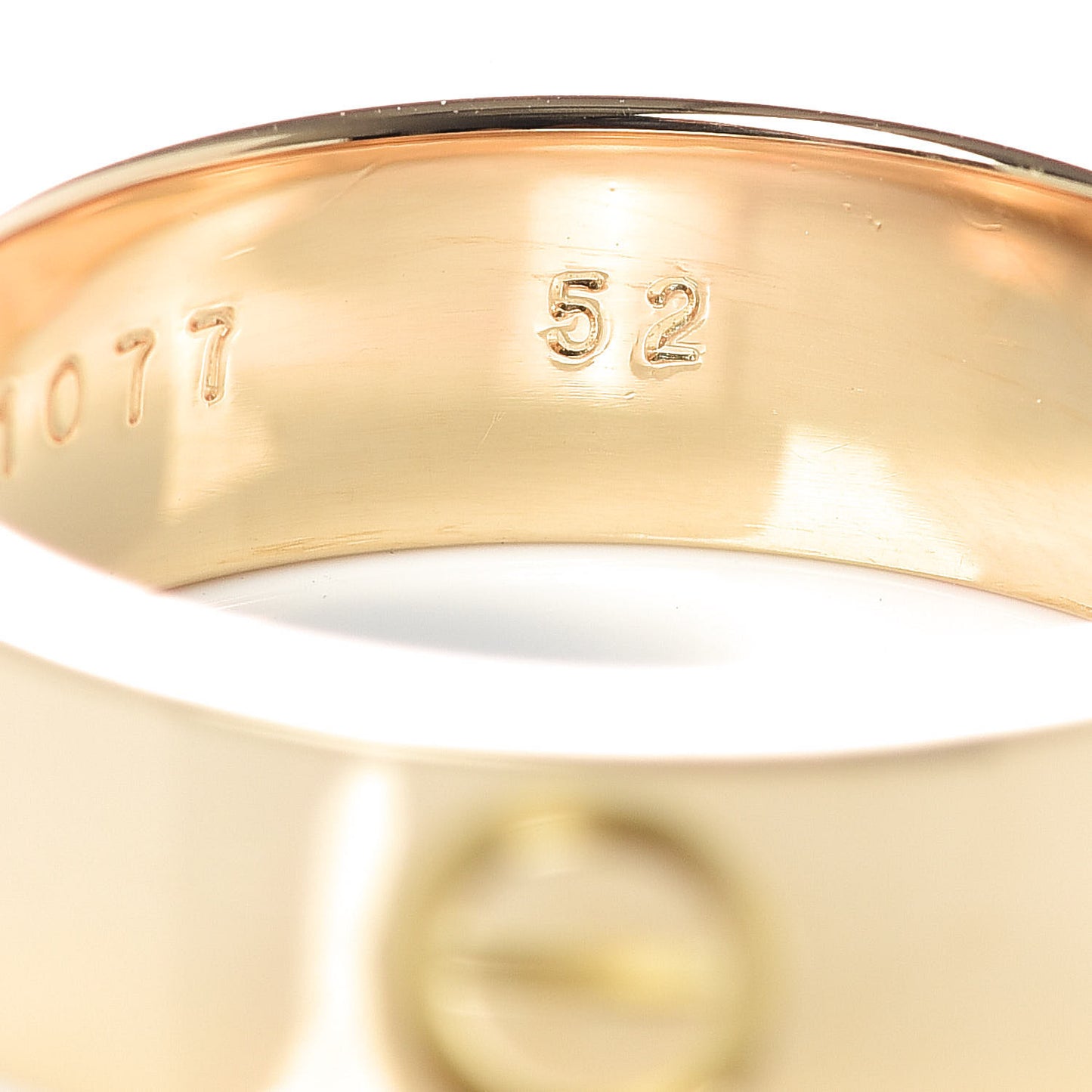 18K Yellow Gold 5.5mm LOVE Ring 52 6
