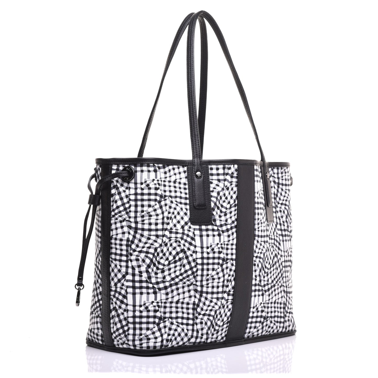 Visetos Medium Liz Reversible Shopper Tote Black