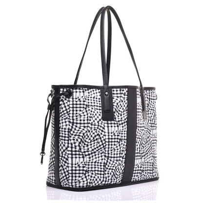 MCM Visetos Medium Liz Reversible Shopper Tote Black 6 of 16