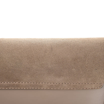 Chloe Suede Calfskin Faye Clutch Motty Grey 8 of 9