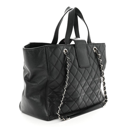 Chanel Caviar Quilted Large CC Box Shopping Tote Black 3 of 18