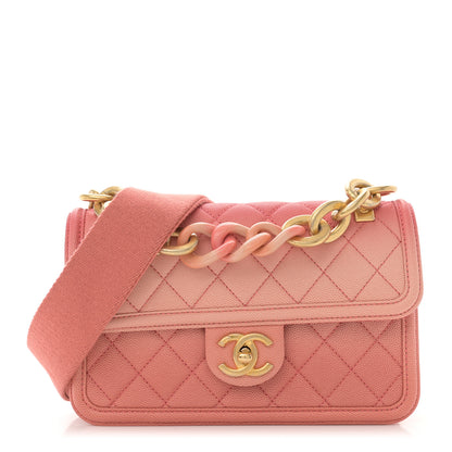Chanel Caviar Quilted Small Sunset On The Sea Flap Coral 1 of 10