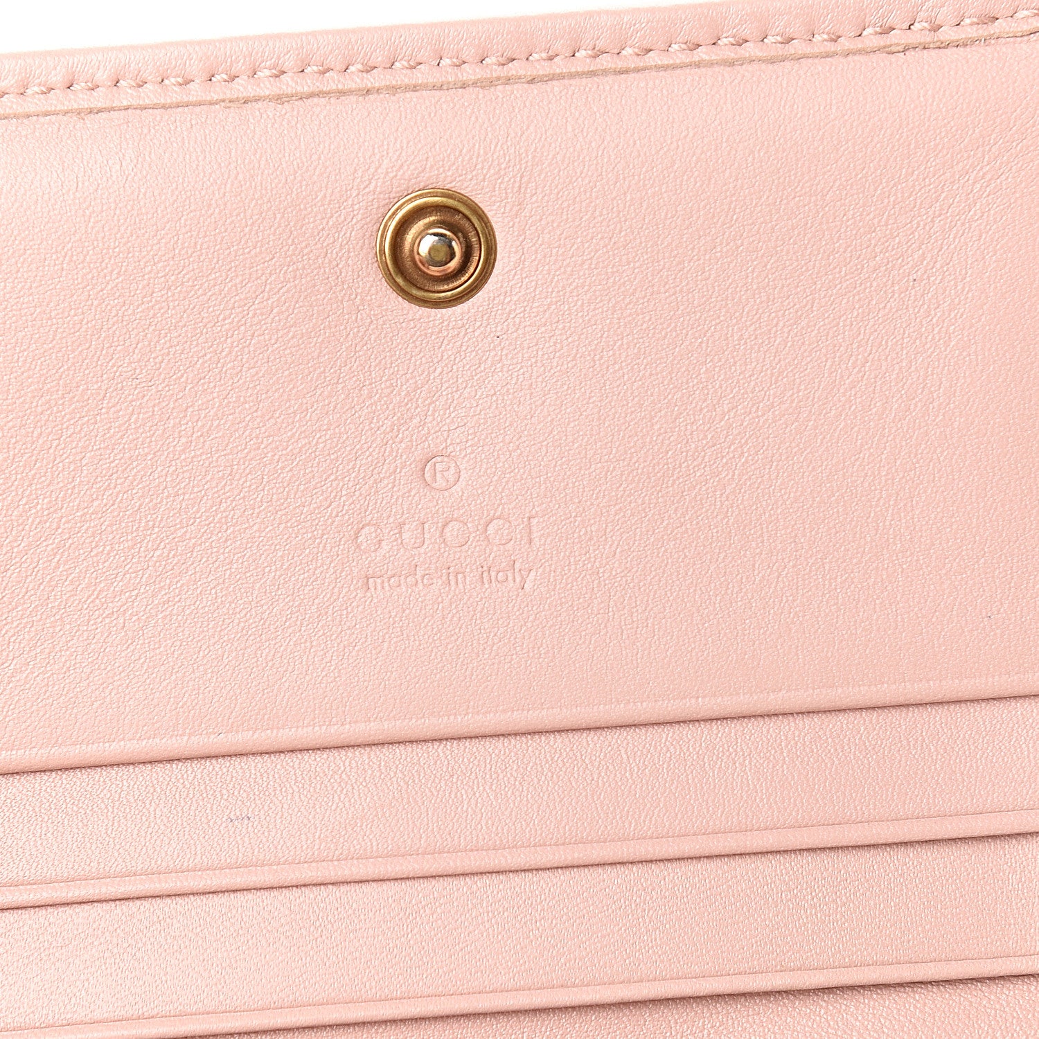 Gucci Calfskin Matelasse GG Marmont Card Case Wallet Perfect Pink 5 of 5
